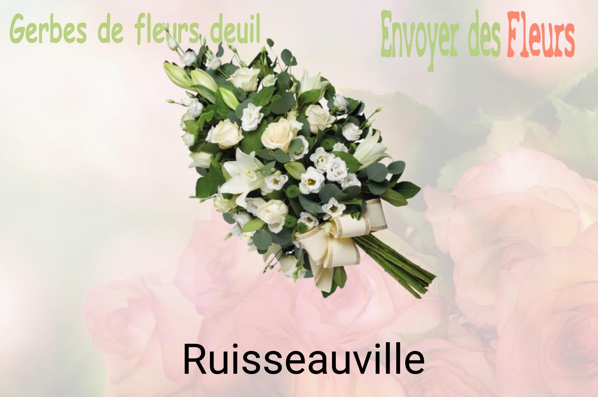 Gerbe de fleurs de deuil livrée à Ruisseauville